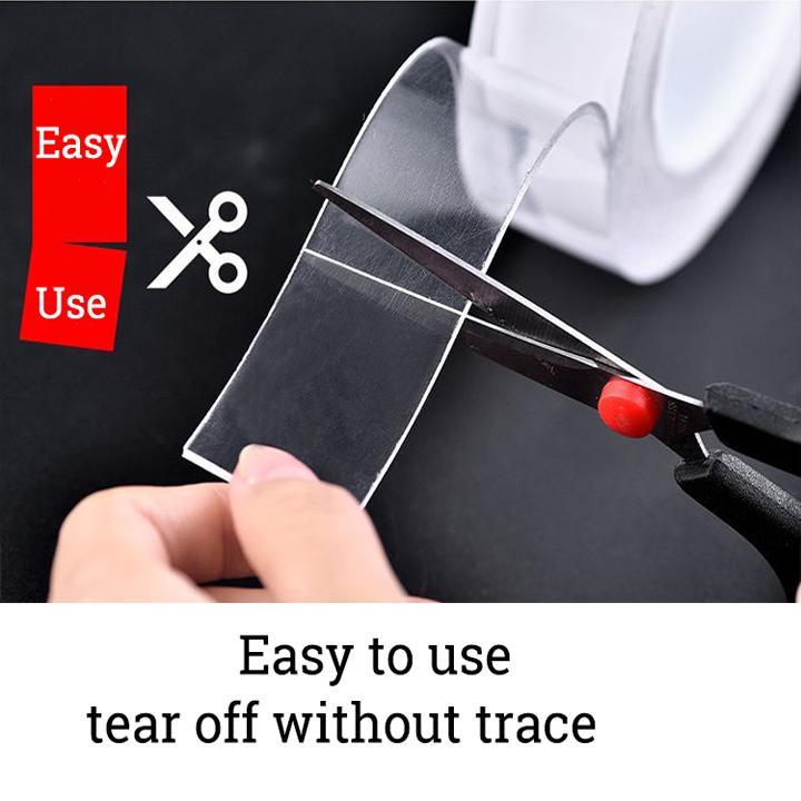 BĂNG KEO SIÊU DÍNH NHẬT BẢN 2 MẶT TRONG SUỐT DÁN TƯỜNG ĐA NĂNG ĐỘ DÀI 1M 3M 5M