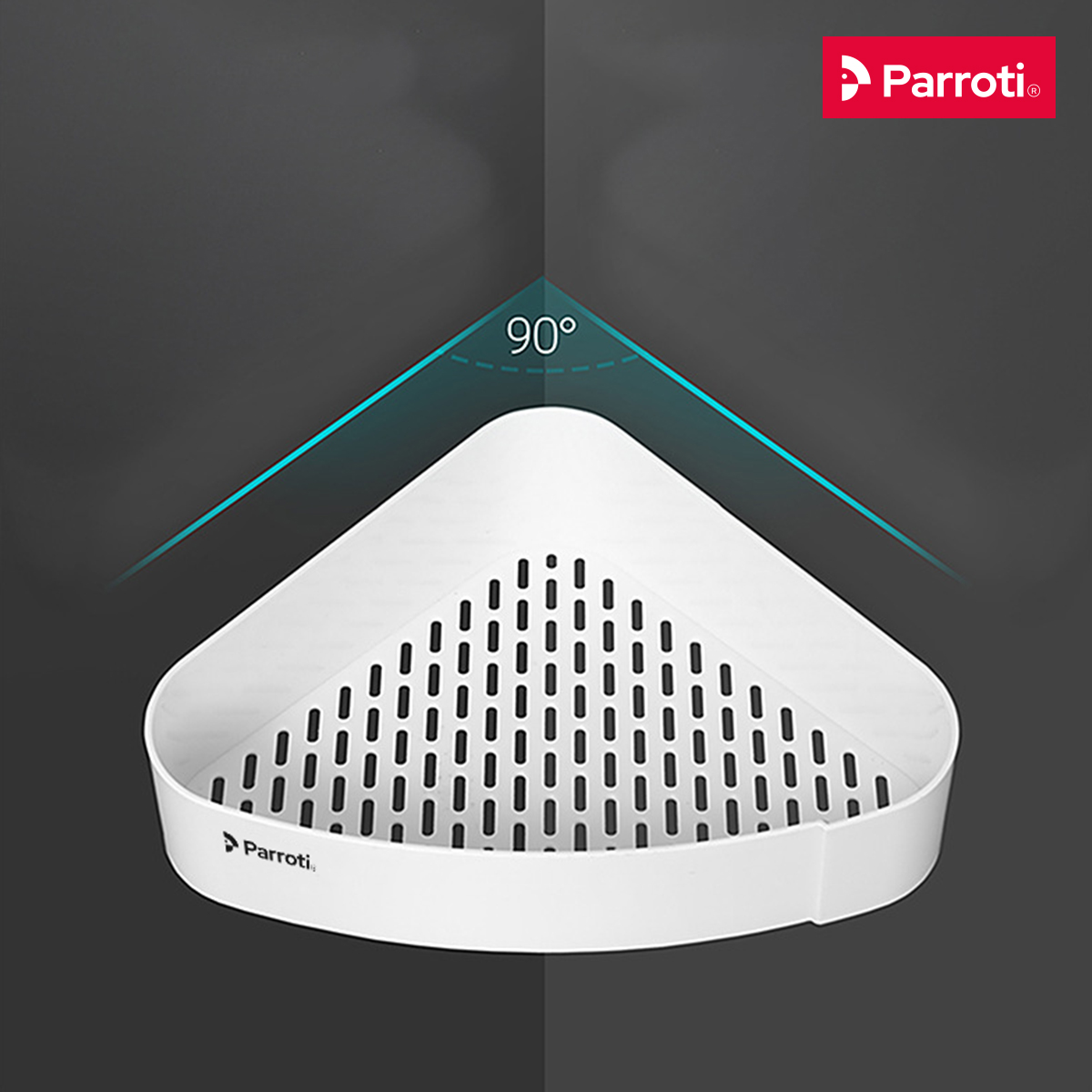 Kệ nhà tắm để đồ đa năng, giá để đồ vật dụng góc nhà tắm nhà bếp cao cấp Parroti Trophy TP-G01