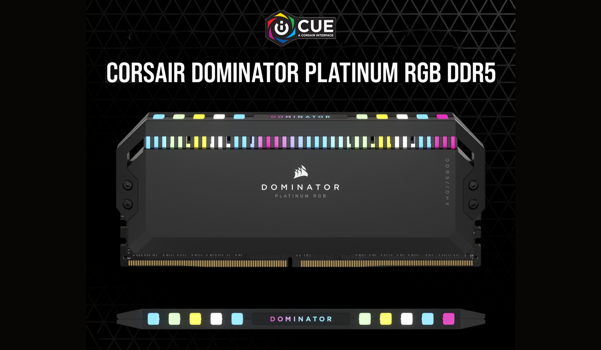 Bộ nhớ trong Corsair DDR5, 5200/5600MHz 32/64GB 2x16/32GB DIMM, DOMINATOR PLATINUM RGB Black/White Heatspreader, RGB LED, C40, 1.25V - Hàng Chính Hãng