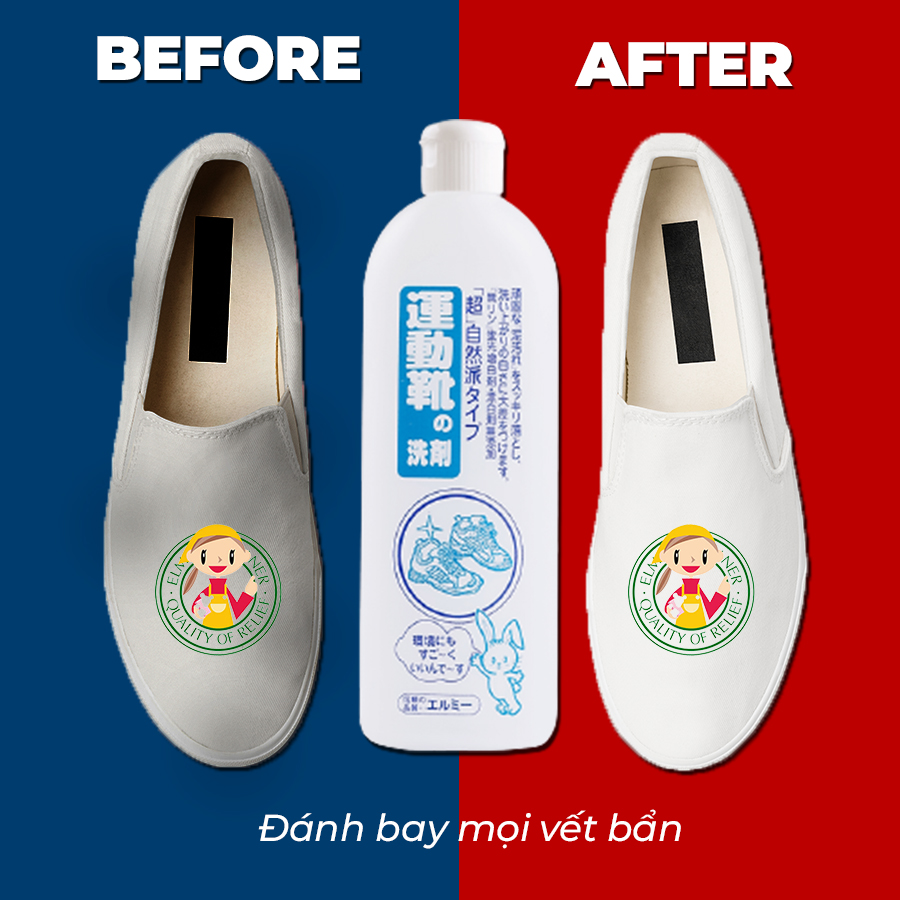 Nước giặt giày thể thao Elmie - 500ml
