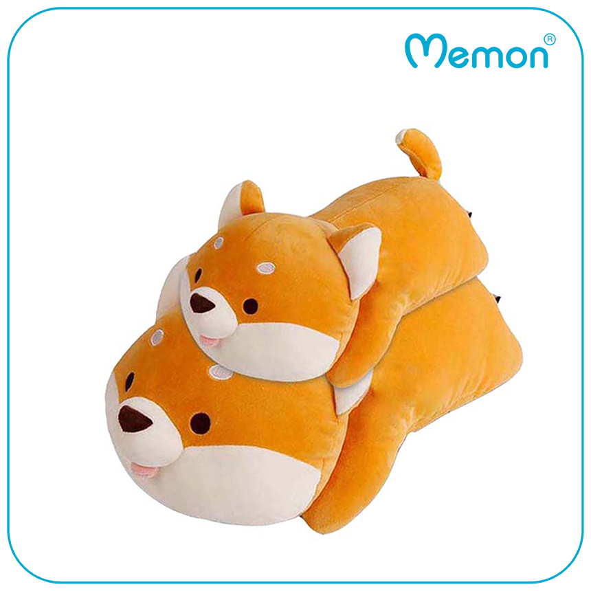 Gấu Bông Chó Shiba Biểu Cảm Cao Cấp Memon