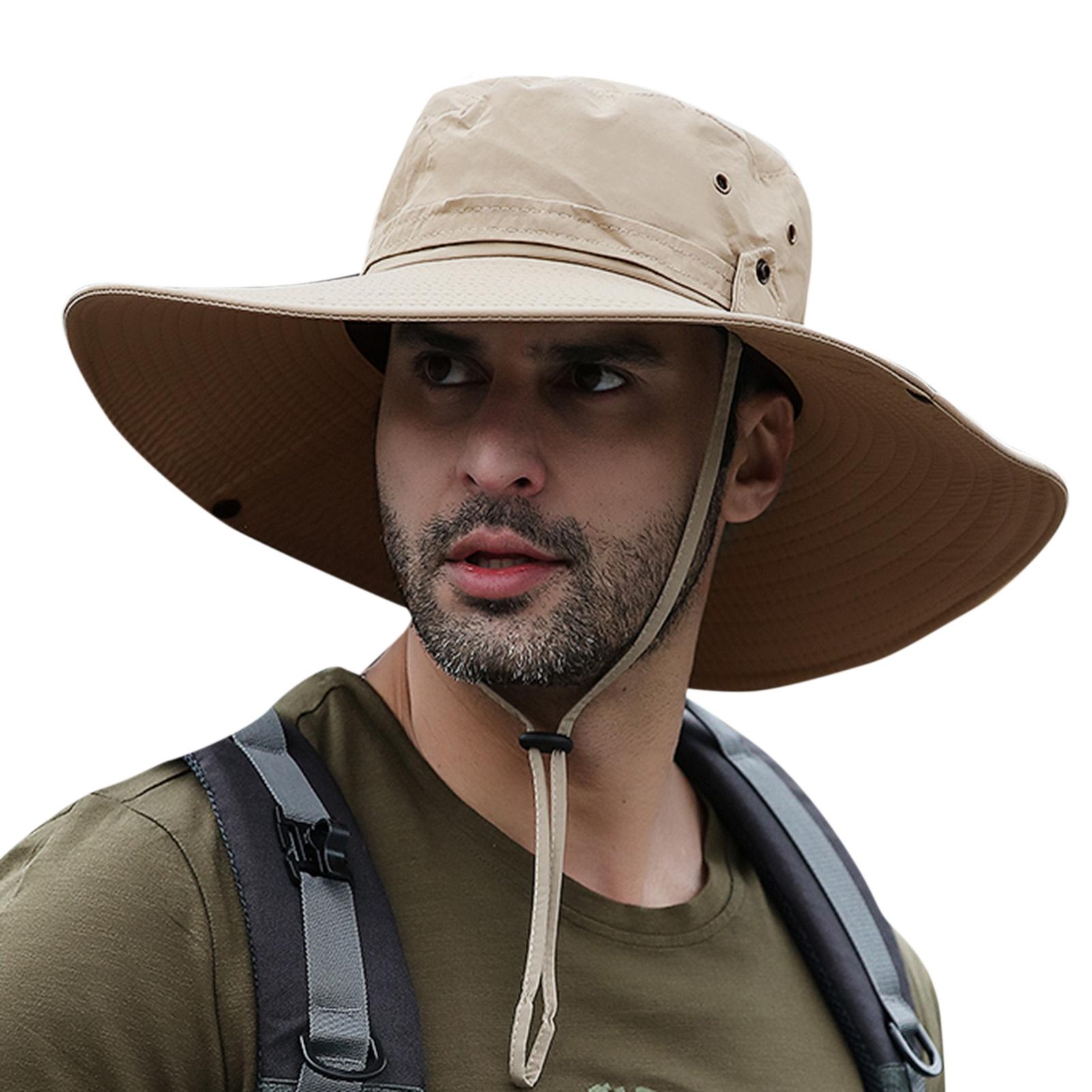 Sun Hat Wide Brim UV Protection Foldable Bucket Hat for Fishing Hiking Camping 12CM Brim