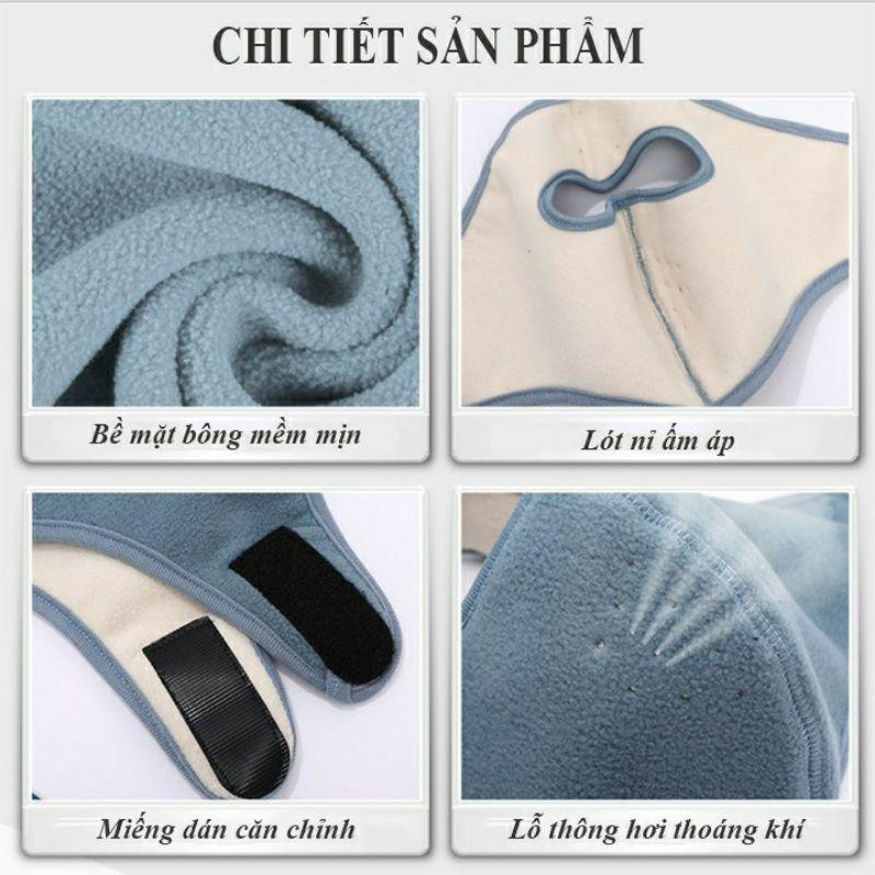 Khẩu trang vải nỉ đa năng