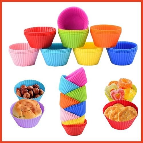 Combo 6 Khuôn Bánh Tart Silicon Nhiều Màu An Toàn