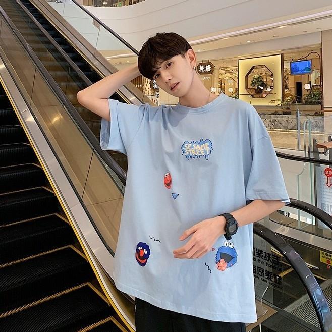 Áo thun tay lỡ form rộng unisex Be Yourself - Kaws Ulzzang