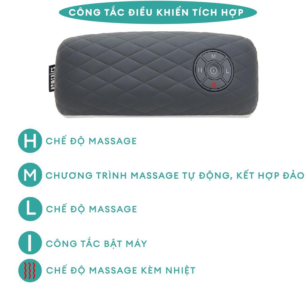 Đai massage cổ vai gáy &amp; toàn thân công nghệ GEL kèm nhiệt dùng pin sạc Homedics NMS-685