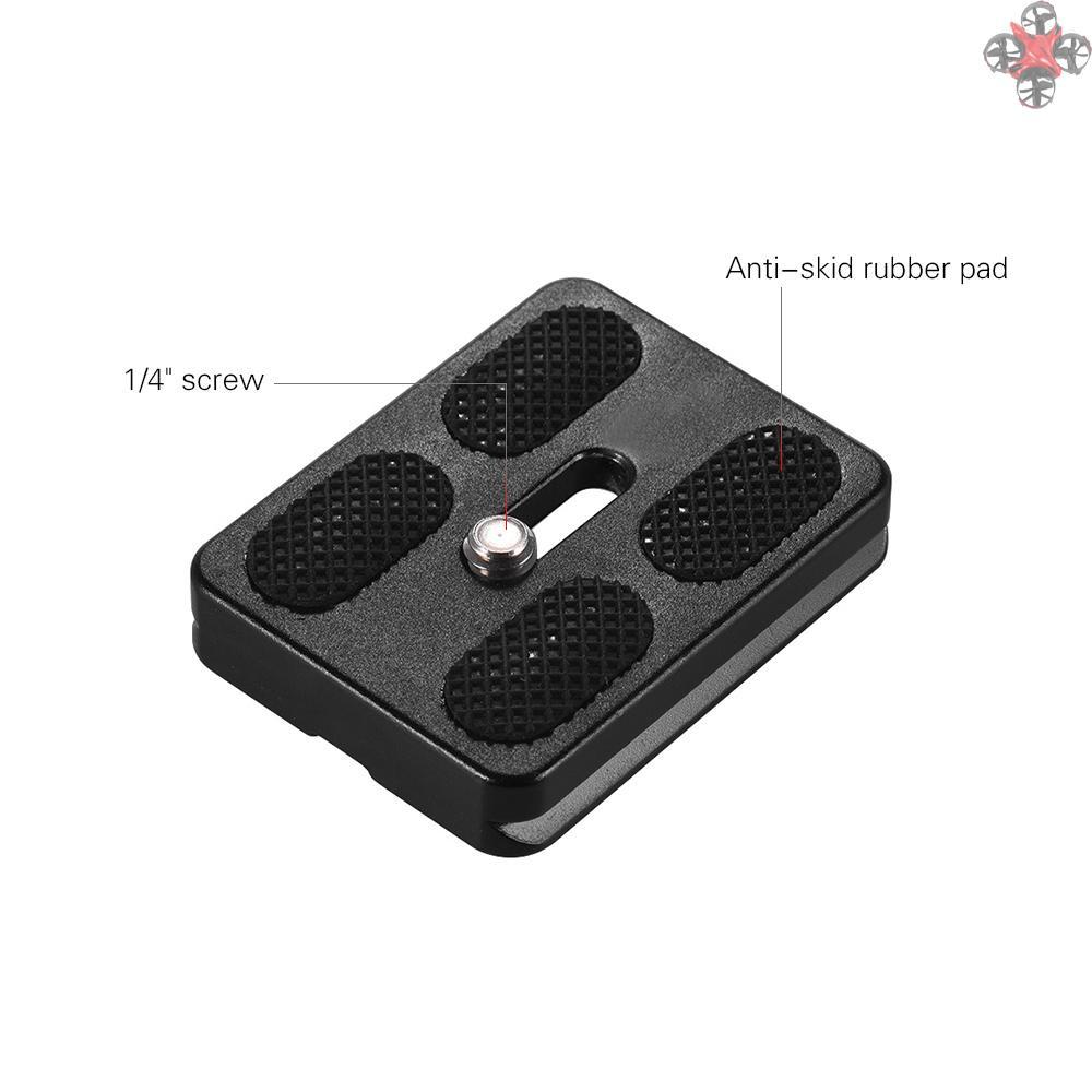 Tấm Tháo Lắp Nhanh Bằng Hợp Kim Nhôm Kích Thước 50x38mm D-50T Qr Với Ốc Vít 1 / 4 Inch Cho Arca Swiss Benro