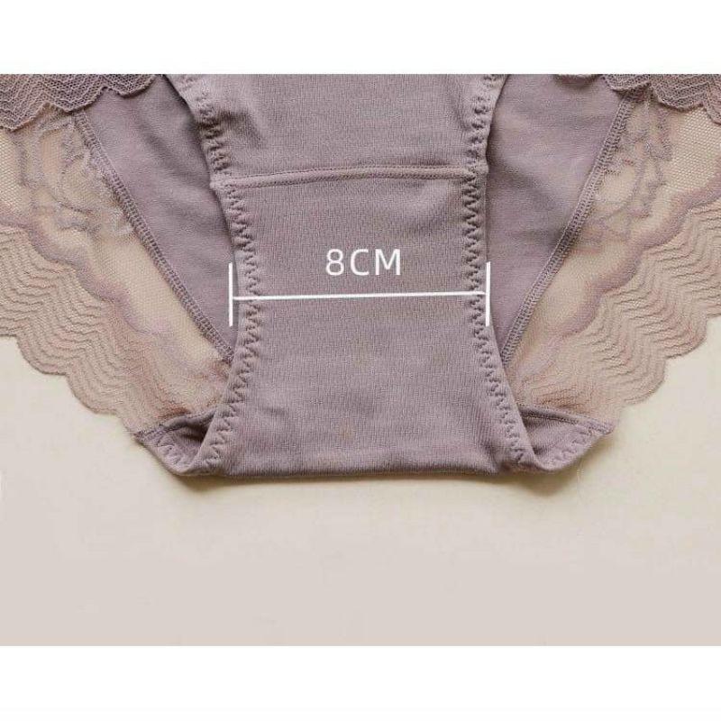 Quần lót cotton gen bụng ren