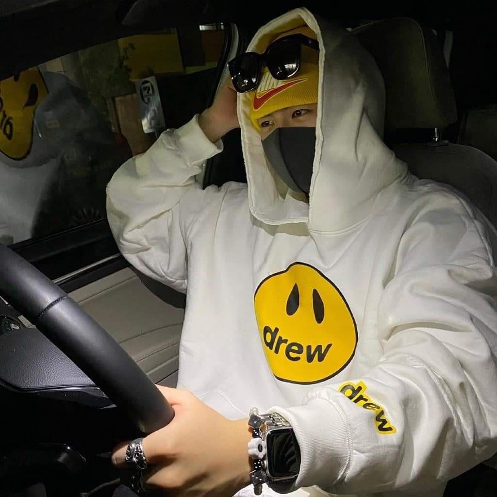 Áo Hoodie Mặt Drew Áo Nỉ Dáng Rộng Ullzang Unisex
