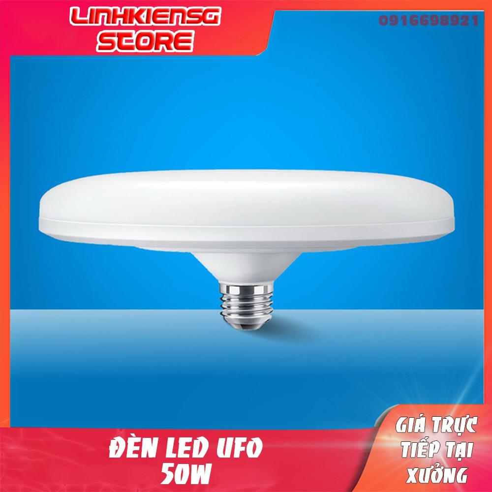 Bóng Đèn UFO 50W loại đui đèn E27 tiết kiệm điện led tròn hình đĩa bay, đuôi vít xoắn