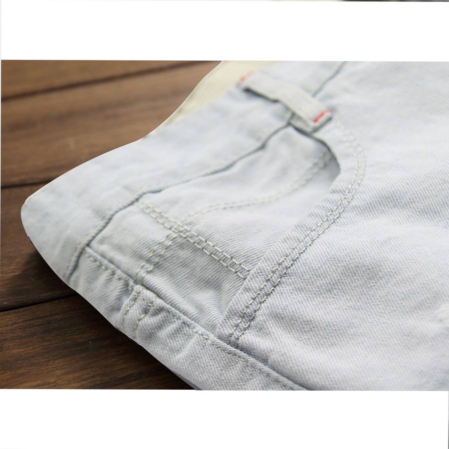 Quần short jean nam xanh bạc Q32