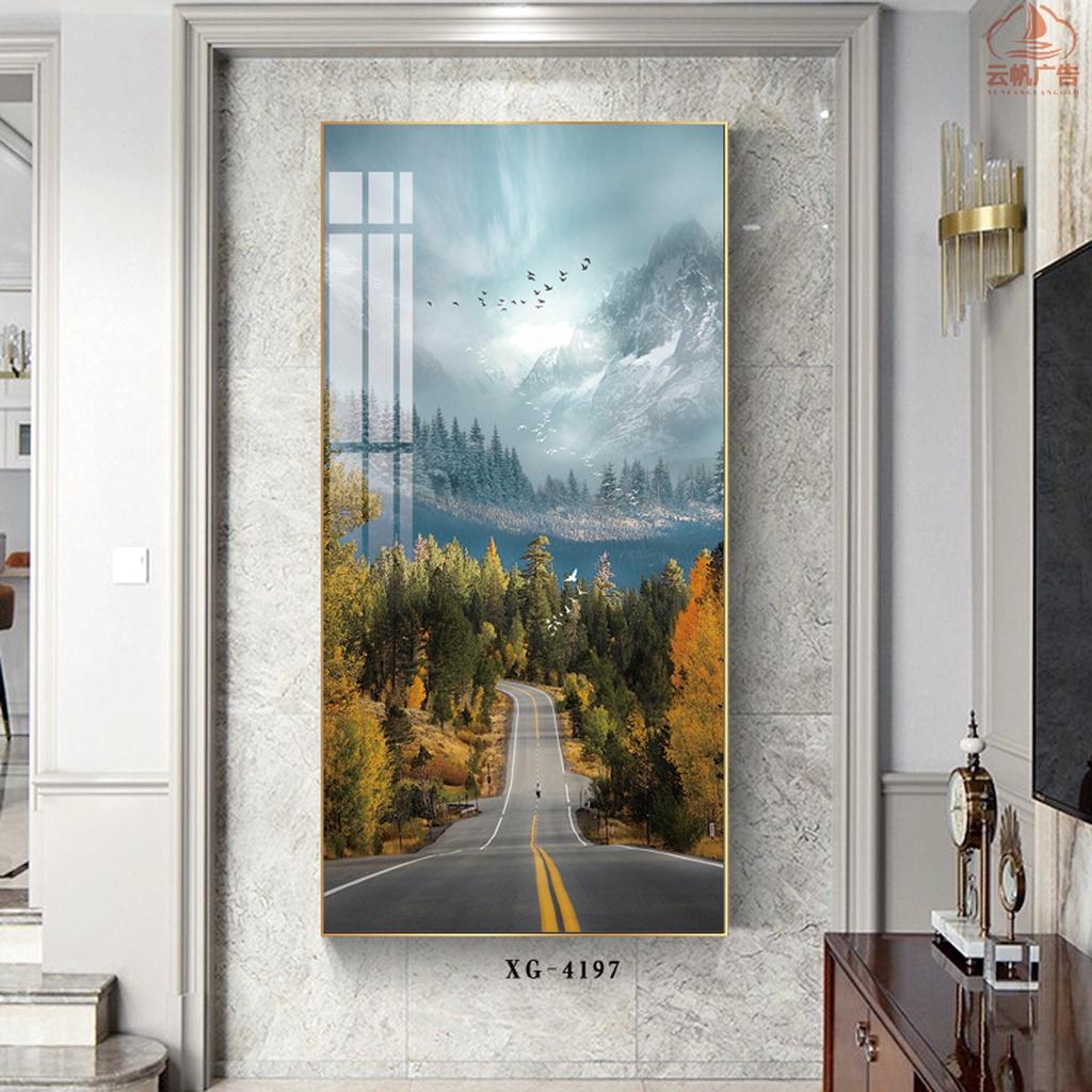 Tranh Đơn Canvas Trang Trí Hiện Đại - Tranh Con Đường Xuyên Rừng Siêu Đẹp