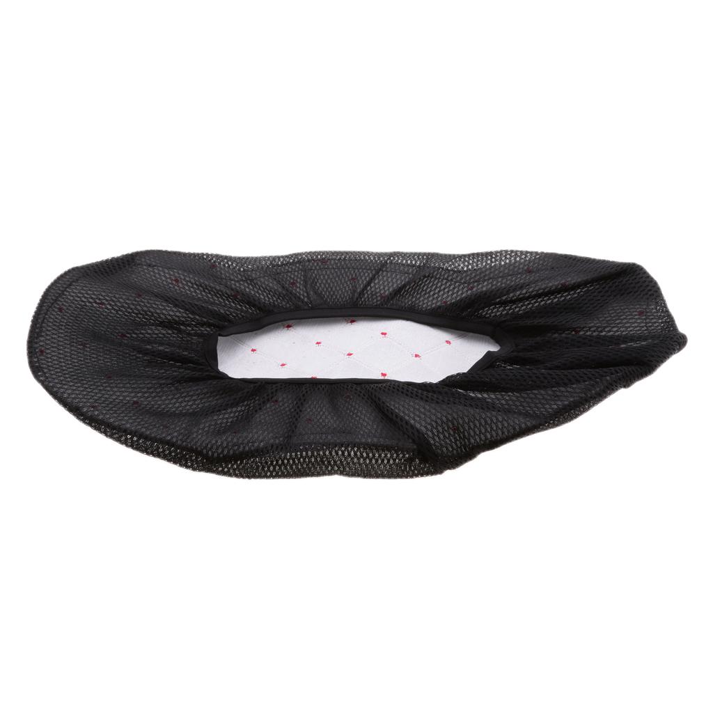 Black Motorcycle Electric Car Scooter Breathable Seat Cushion Protector Cover