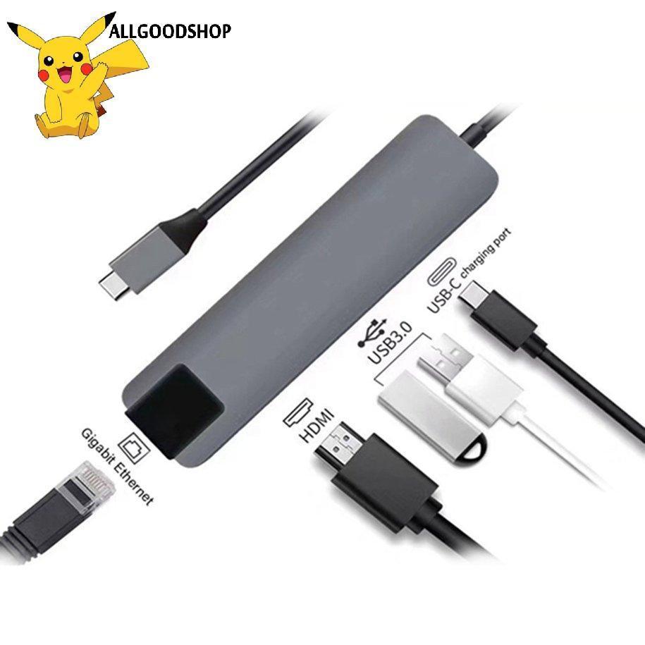 Bộ Chuyển Đổi Hub Usb Type C 5 Trong 1 Sang Hdmi / Rj45 / 2 X Usb 3.0
