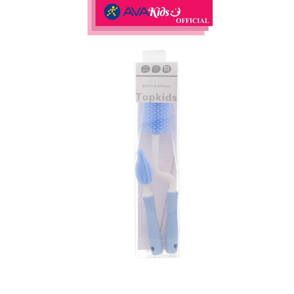 Cọ rửa bình sữa 3 chi tiết TOP KIDS