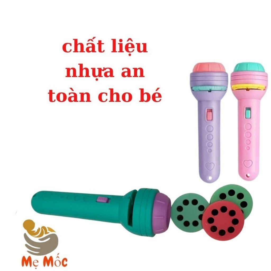 Đèn Pin Chiếu Hình Cho Bé 3D 80 hình và chủ đề Thông Minh Có Nhiều Hình Động Vật, hoa quả Đáng Yêu 