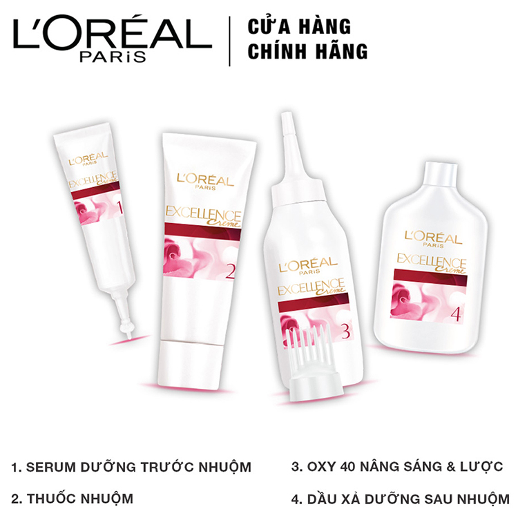 Kem Nhuộm Dưỡng Tóc Màu Thời Trang L'oreal Excellence Fashion 172ml - Màu 6.13 Nâu Vàng Ánh Khói