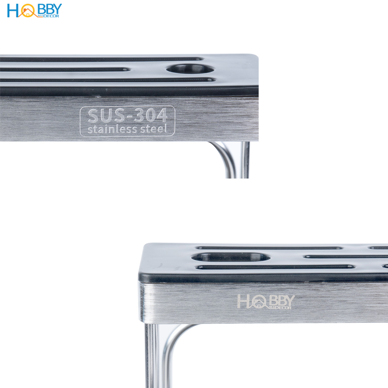 Kệ đựng đũa muỗng dao thớt đa năng inox 304 Hobby home decor KDMT
