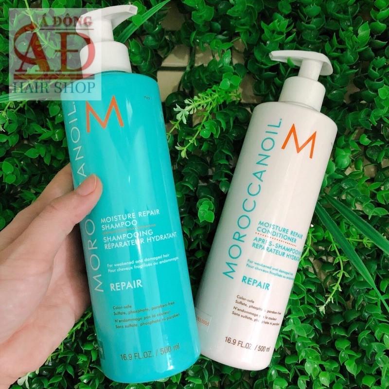 DẦU GỘI XẢ MOROCCANOIL PHỤC HỒI ĐỘ ẨM REPAIR 500ML*2