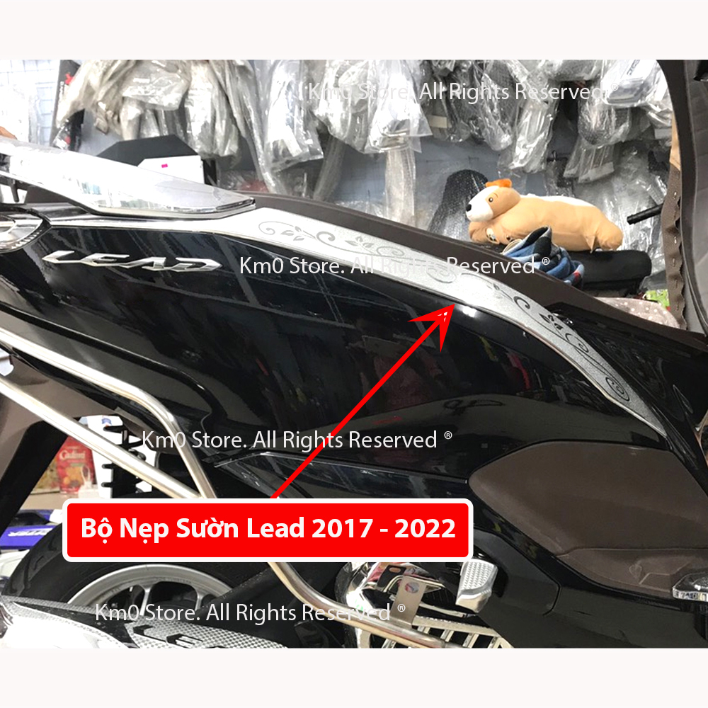 ỐP Hông Nẹp Sườn Dành Cho LEAD Mạ Crom Mẫu M77