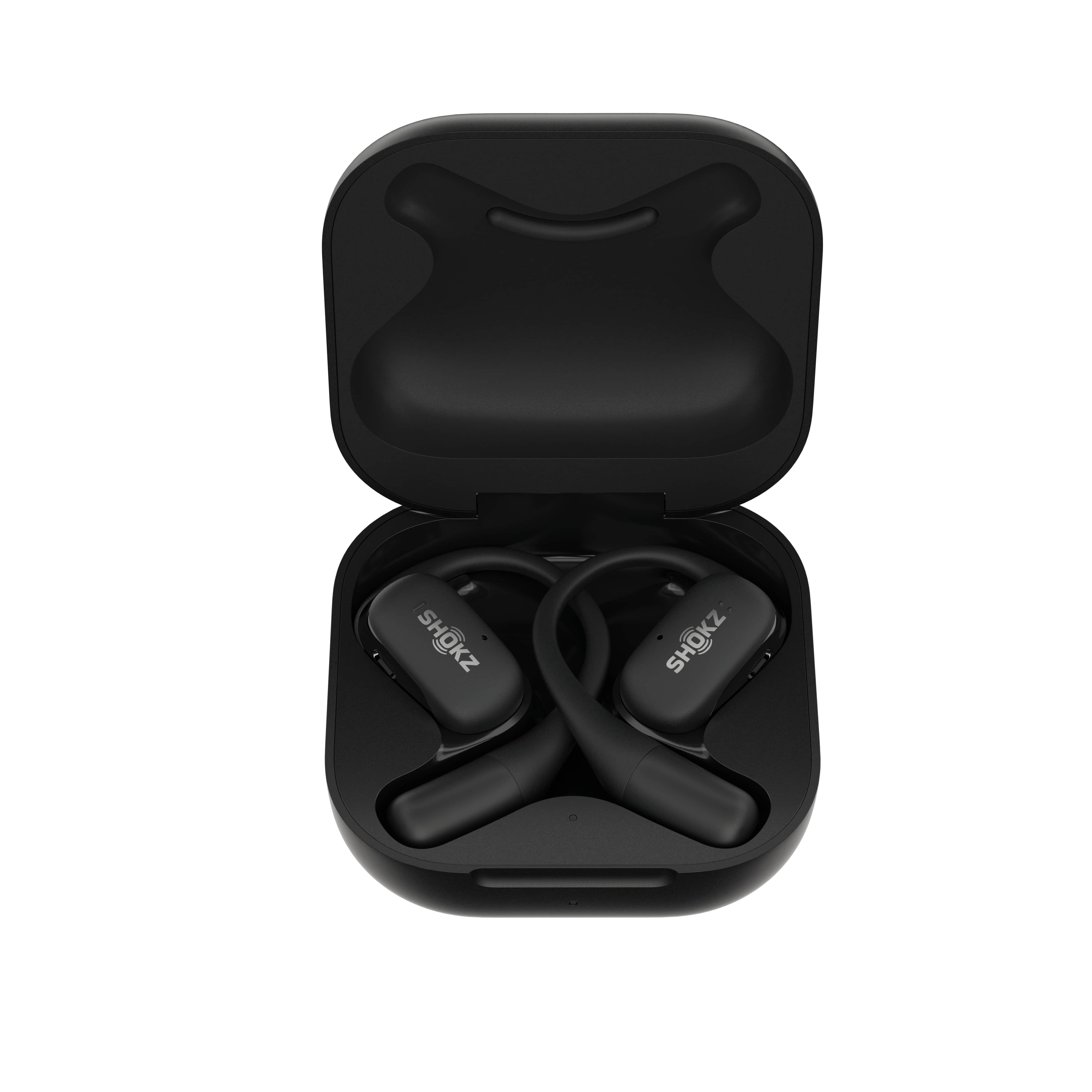 Tai nghe không nhét tai Bluetooth True Wireless Earbuds Shokz OpenFit - Màu đen - Thế Hệ Mới Nhất - Hàng Chính Hãng