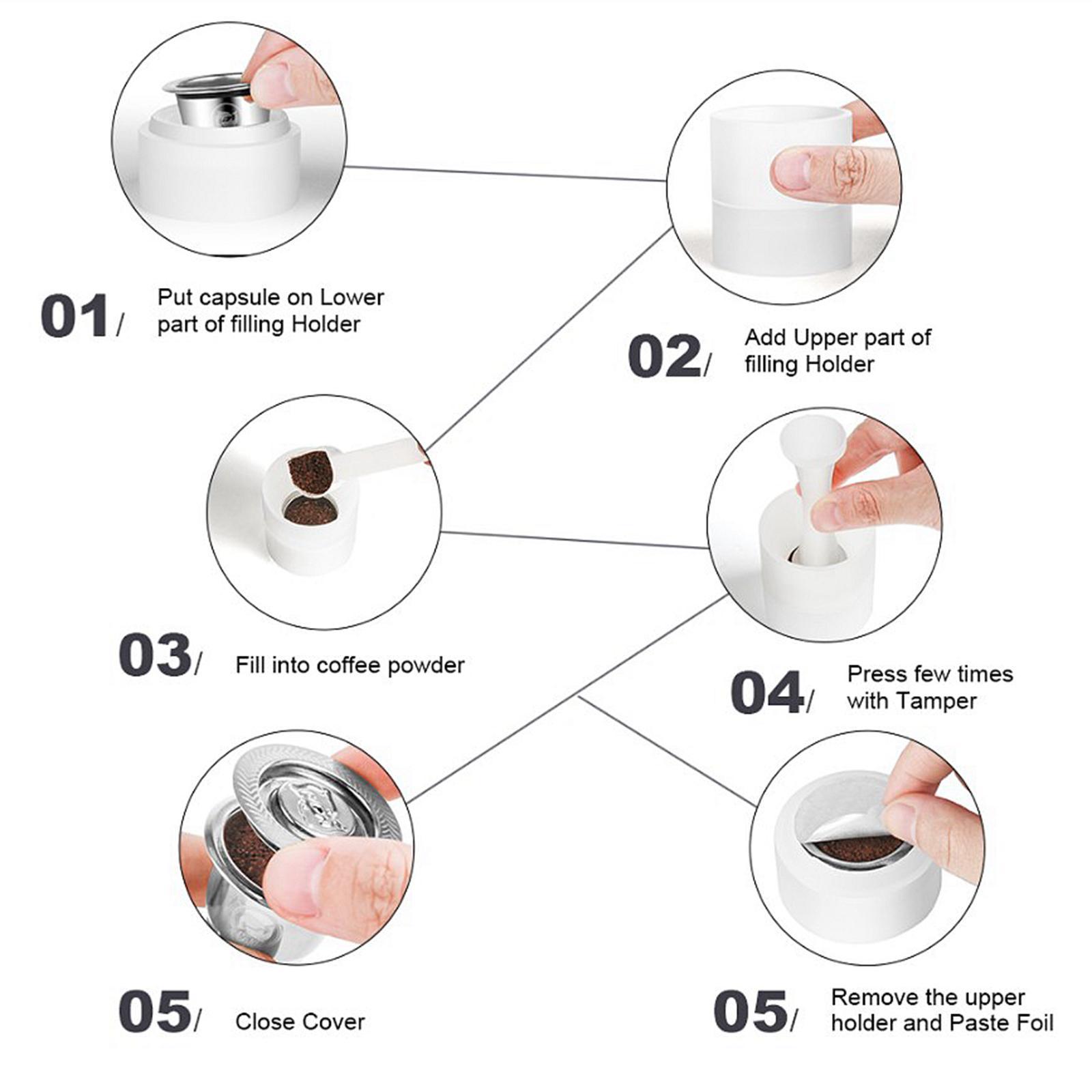 Coffee Tool Accs Coffee Filter Capsule Easy Operation Plastic Tamper