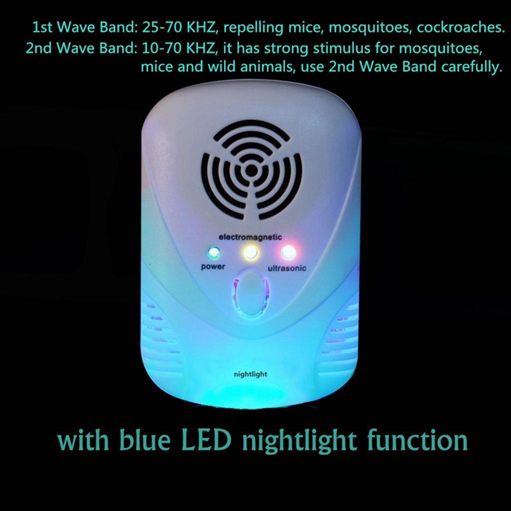 Electronic Ultrasonic Pest Killer Pest Control Repeller AC110V-230V EU Plug