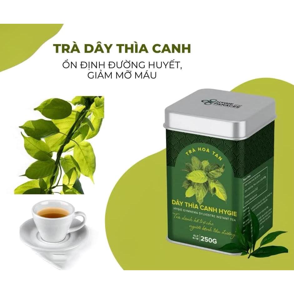 Trà dây thìa canh Hygie hộp giấy 120g - dạng hòa tan tiện lợi, thơm ngon, hỗ trợ kiểm soát lượng đường