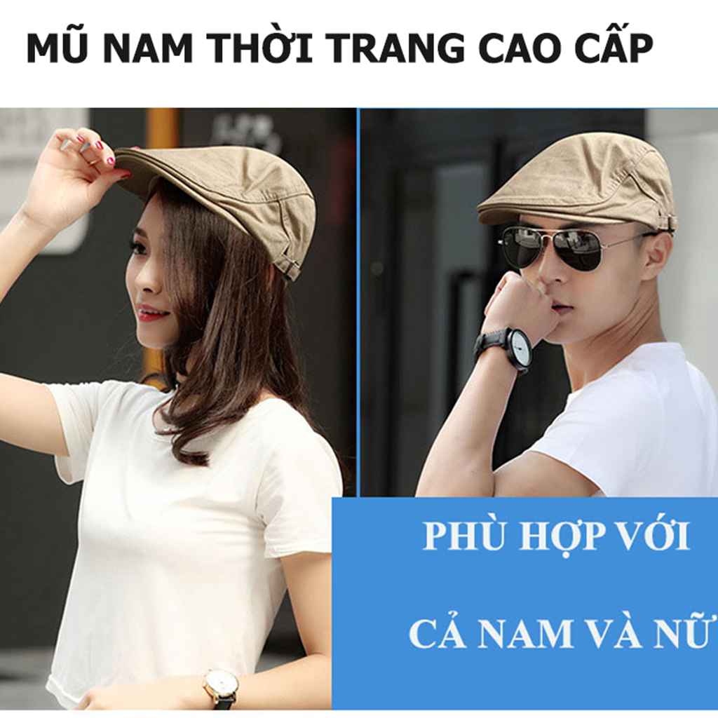 Mũ Lưỡi Trai Kaki Nam Nữ US ARMY U833, Kiểu Dáng Nón Beret 2 Lớp Thời Trang Cao Cấp- HÀNG CHÍNH HÃNG