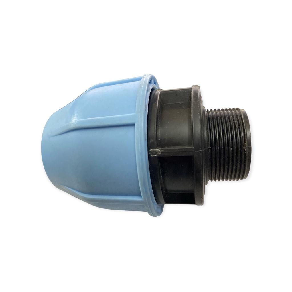 Phụ kiện măng sông ống HDPE 50mm, Không Cần Hàn