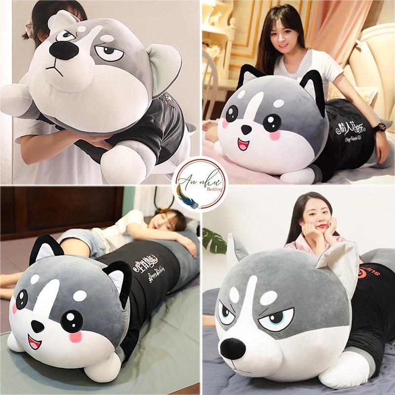 Gấu bông chó ngáo husky thú bông mèo husky, thú nhồi bông đáng yêu