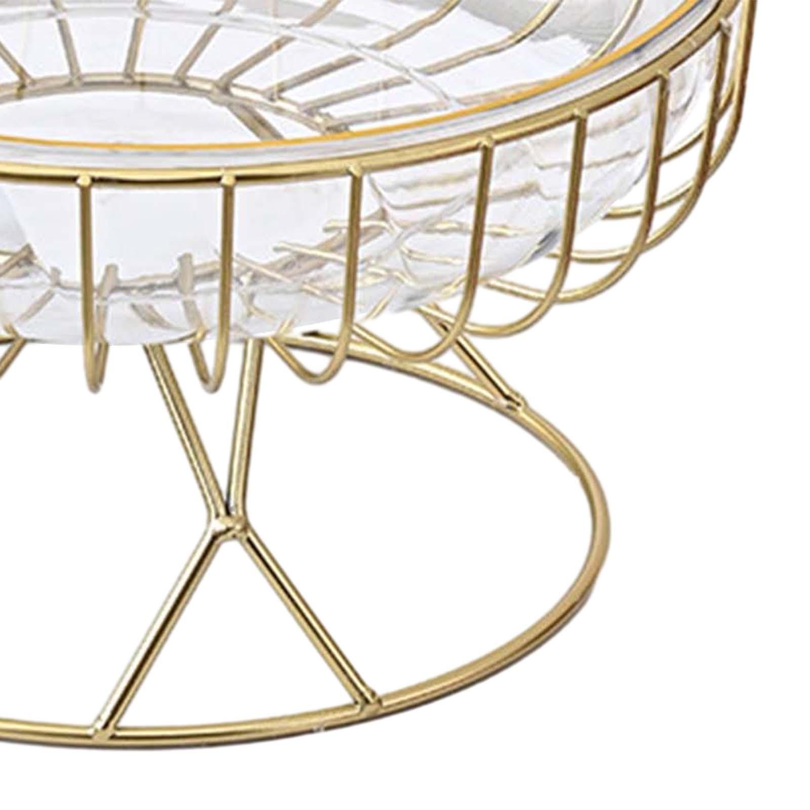 Metal Wire Fruit Storage Basket Snack Vegetables Serving Bowl Basket Holder Fruit Bowl for Table Centerpiece Kitchen Tabletop