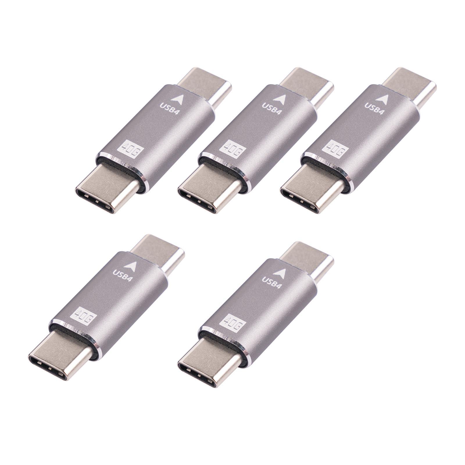 Adapter Male to Male Converter Port USB C USB 4.0 for Phone Electronic Device Data