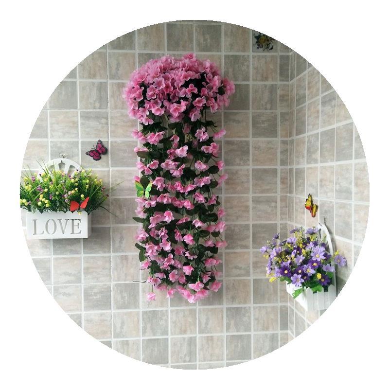 Chùm hoa giả treo tường, hoa thủy tiên giả trang trí ban công, lớp học, nhà hàng phong cách tự nhiên