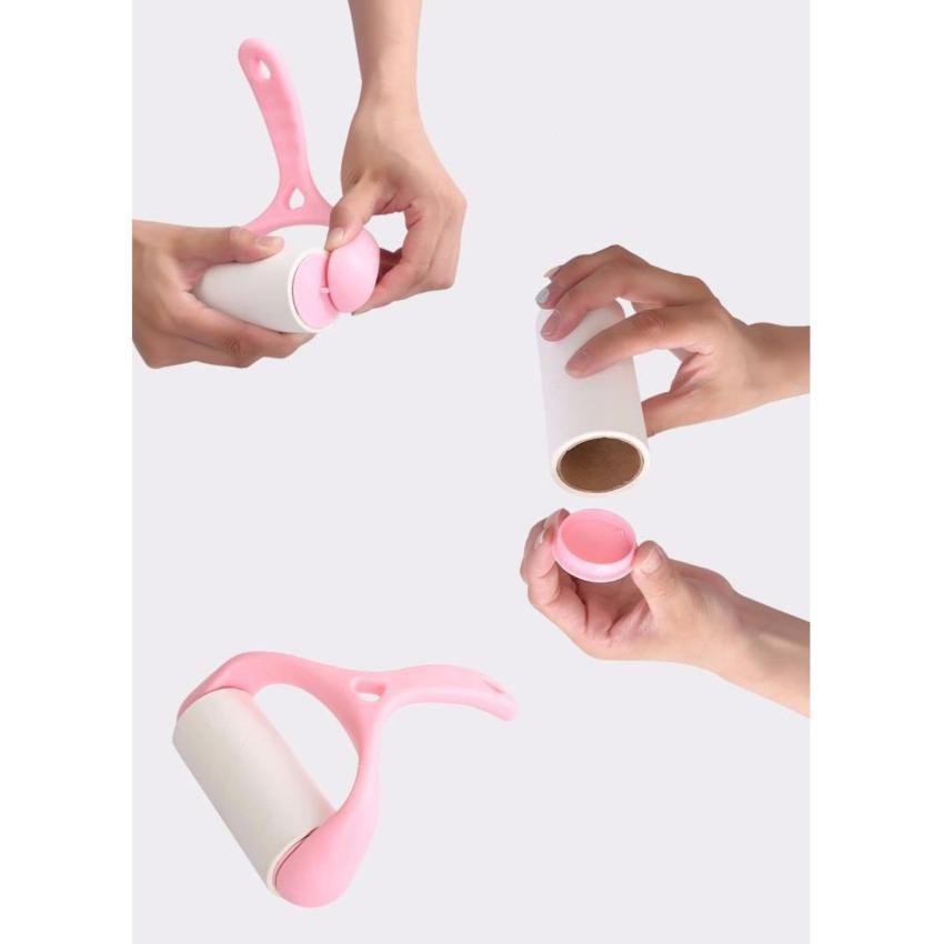 Cây Lăn Bụi Quần Áo, Lông Chó Mèo Tặng Kèm 2 Cuộn Lăn Siêu Tiện Lợi