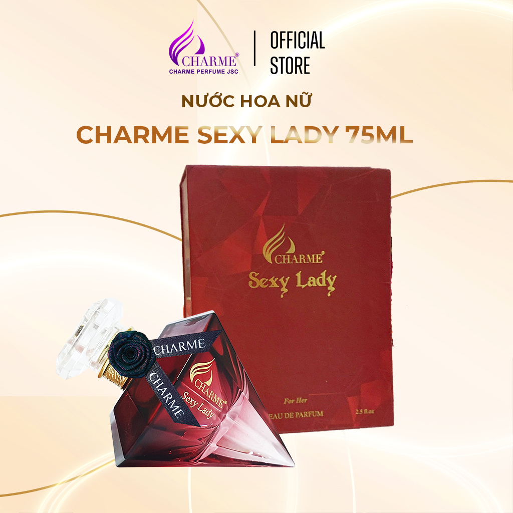 Nước hoa nữ sang trọng, Charme Sexy Lady, hương nước hoa chính hãng, nốt hương trái cây bí ẩn và cuốn hút, 75ml