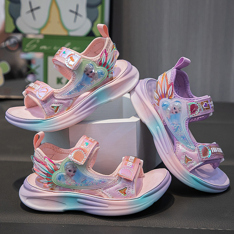 Giày Sandal quai hậu cho bé gái, thể thao siêu nhẹ, êm nhẹ chống trơn  – GSD9009C