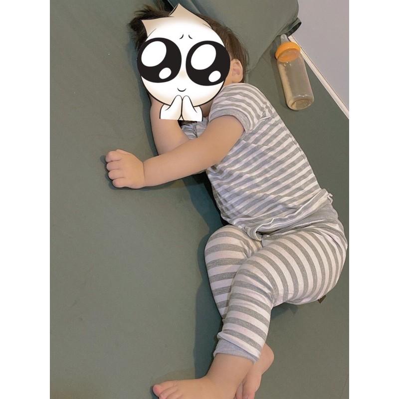 Bộ thun dài sợi visco cao cấp co giãn mềm mịn mát cho bé từ 5-30kg