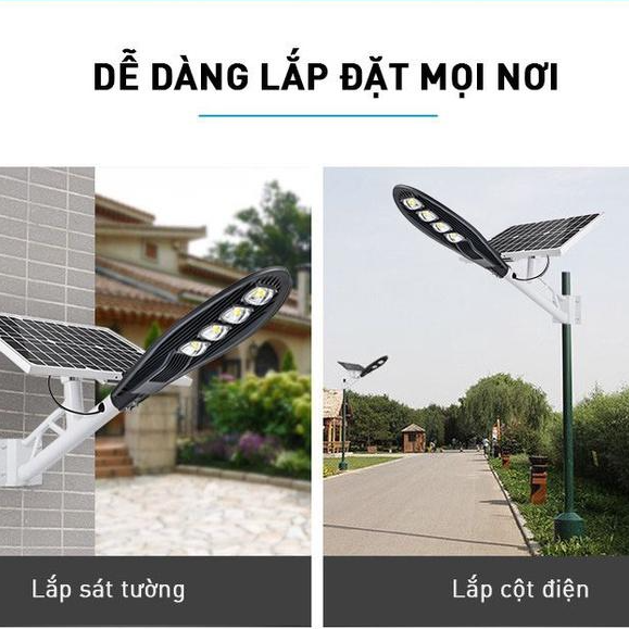 Đèn Đường Năng Lượng Mặt Trời Hình Chiếc Lá 200W - Pin Mono