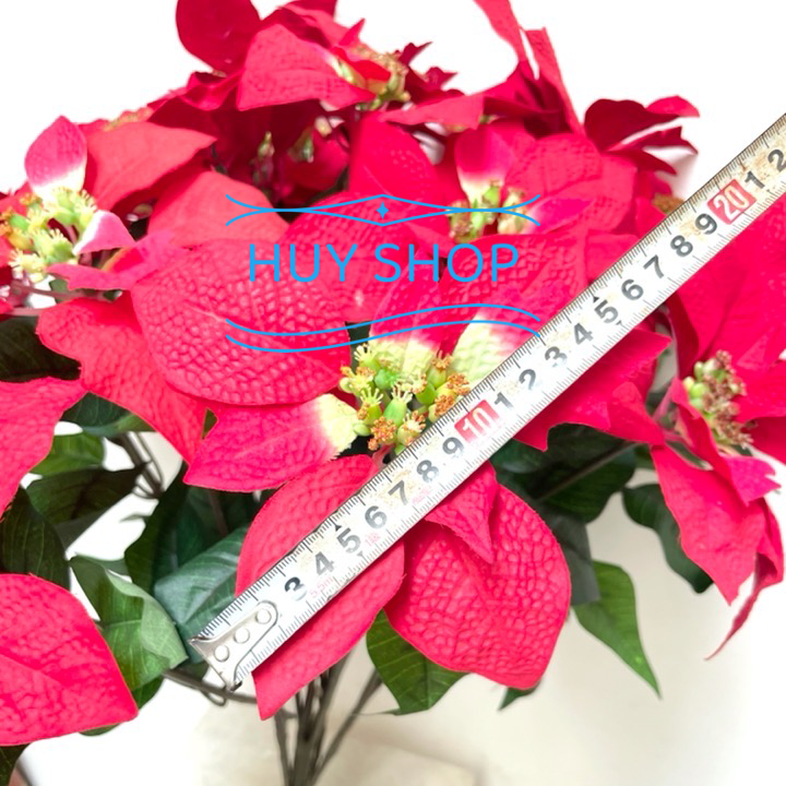 BỤI HOA TRẠNG NGUYÊN VẢI NHUNG CAO CẤP 21 NHÁNH