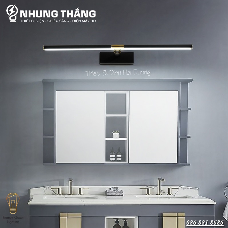 Đèn soi tranh - Đèn rọi gương Led Model 5058 60cm 12w 3 Chế Độ Ánh Sáng - Điều chỉnh được góc chiếu - Có Video