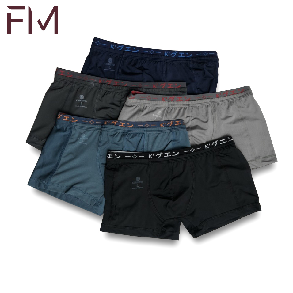 Combo 3 quần lót boxer nam, sịp đùi dạng lưới thông hơi thoáng mát - FORMEN SHOP - FMCB3QS020