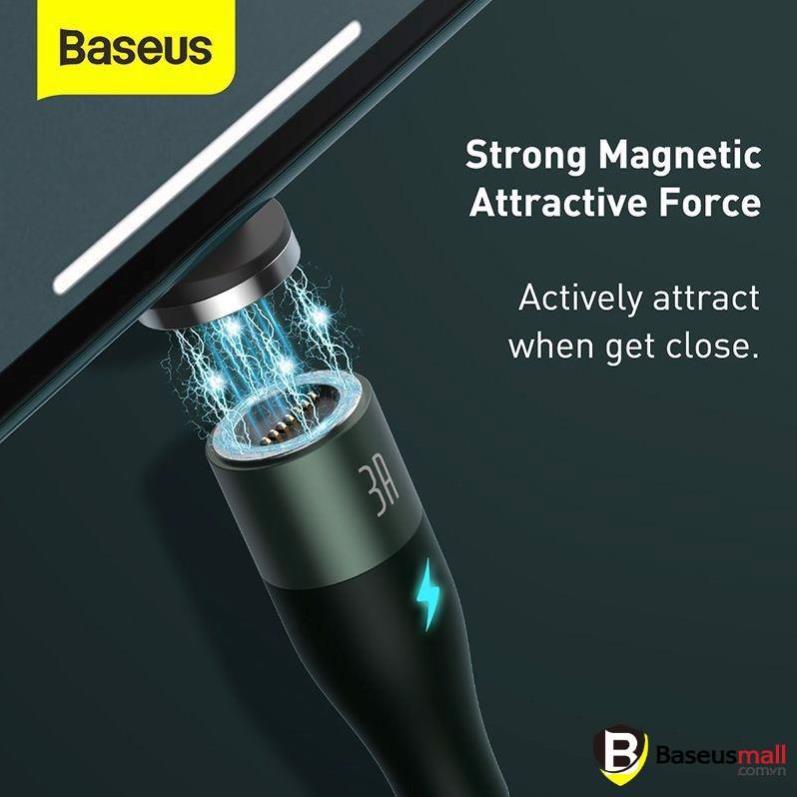 Baseus -BaseusMall VN Cáp từ hỗ trợ sạc nhanh Baseus Zinc Magnetic Gen5 Safe Fast Charging Cable (Hàng chính hãng