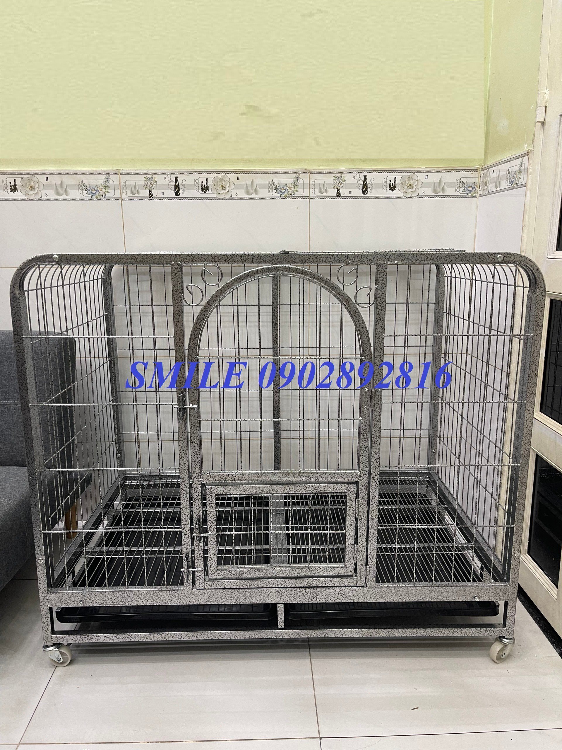 Chuồng Size lớn 1Mét25cm , Chuồng Size Đại Dành Cho Chó Lớn Becgie Cao Cấp
