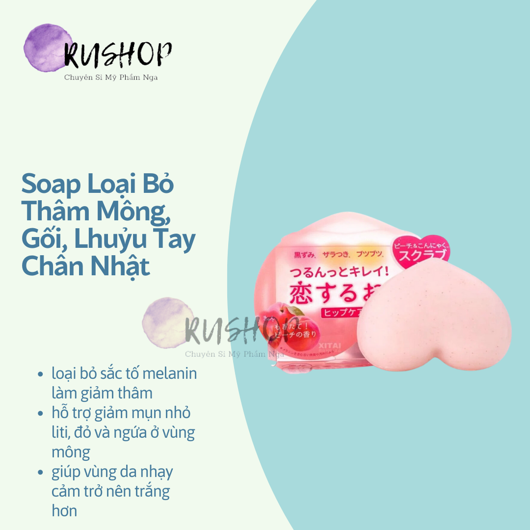 Soap loại bỏ thâm mông, gối, khuỷu tay chân Nhật