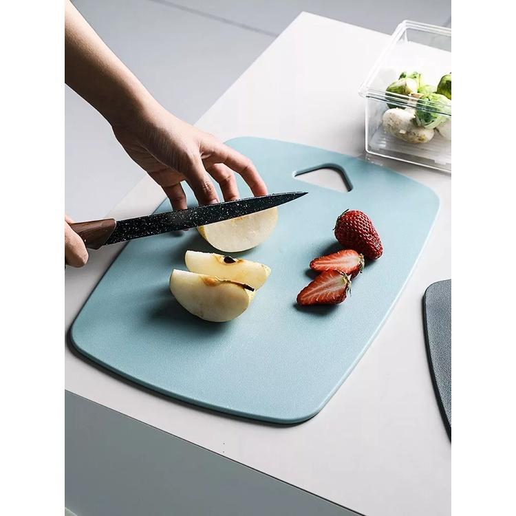 Thớt Kháng Khuẩn 3D Chống Trơn Trượt & Xước Bề Mặt Độ Cứng Tốt Thớt Thái Băm Nhựa Lúa Mạnh Chống Nấm Mốc MKS025