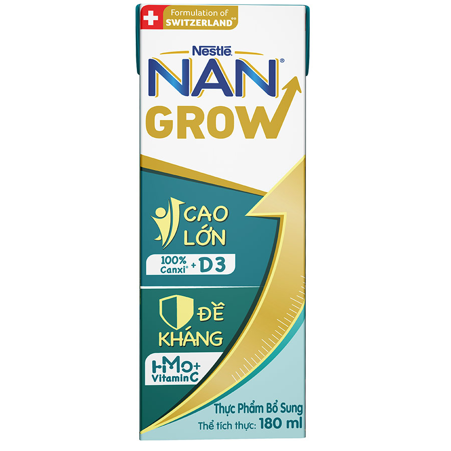 Bộ 2 Thùng 24 hộp Sữa pha sẵn Nestlé NANGROW sữa mát công thức từ Thụy Sĩ 6(4 x 180ml) - (Bé từ 1 tuổi) Tặng Bộ đồ chơi Cầu lông Tennis