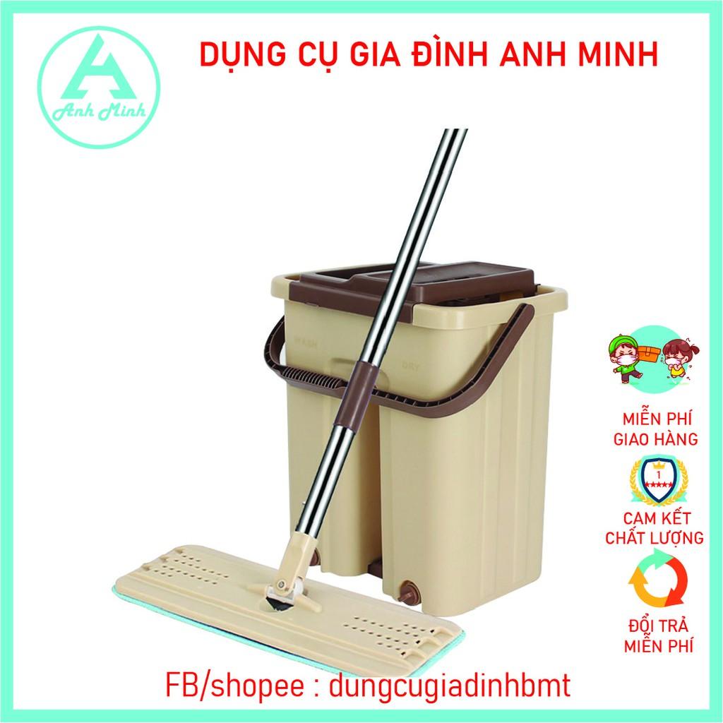 Bộ Cây Lau Nhà Tự Vắt Thế Hệ Mới Có Kèm 2 Bông Lau