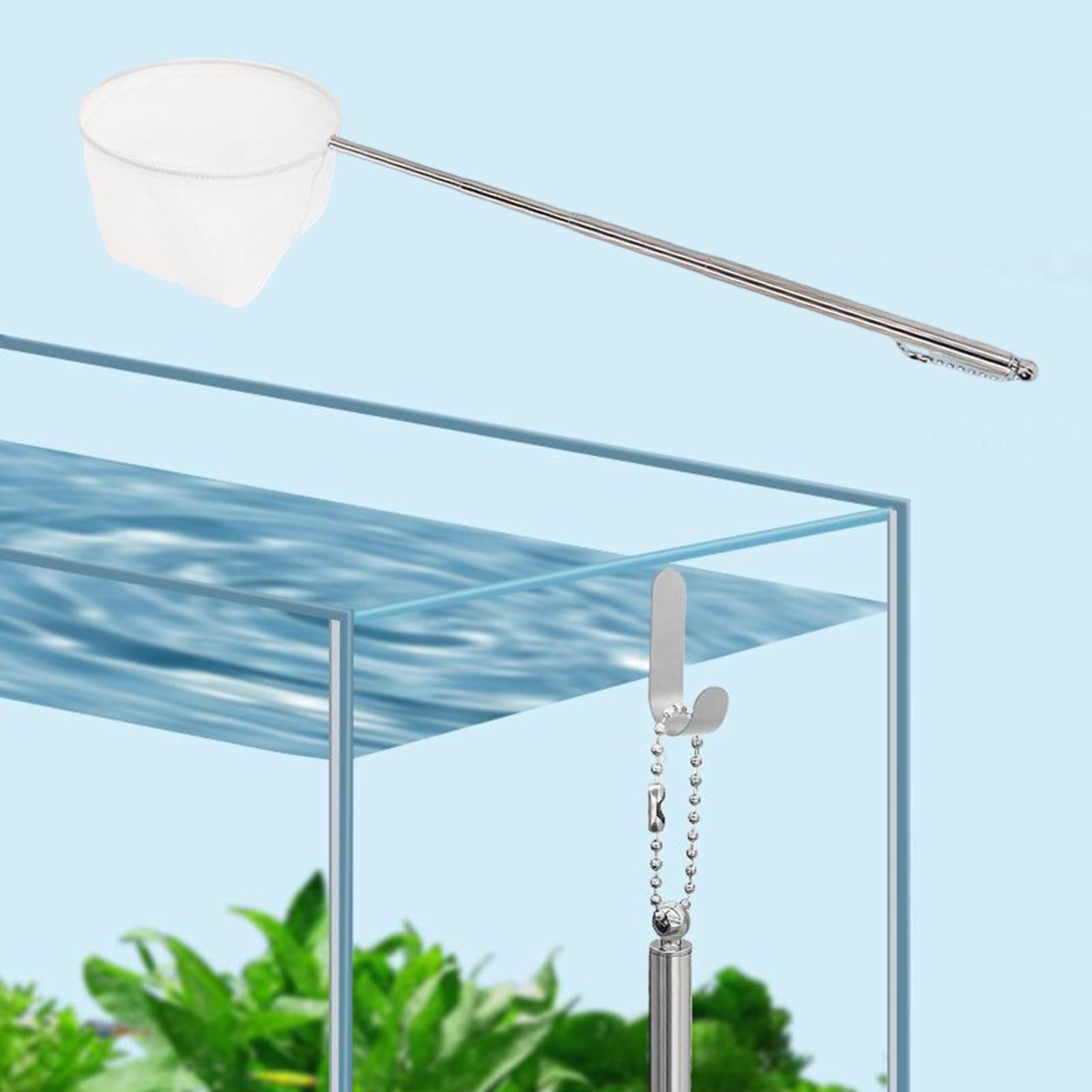 Fish Net Fish Netting Fishing Netting Decor Release Net with Telescoping Pole Handle Fishing Landing Nets for Aquarium, Fish, Freshwater, Kayak