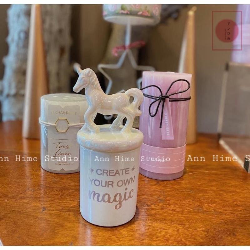 Nến Thơm Phòng Unicorn Kì Lân Óng Ánh Chính Hãng Claire's Nến Thơm Candle Xuất Mỹ